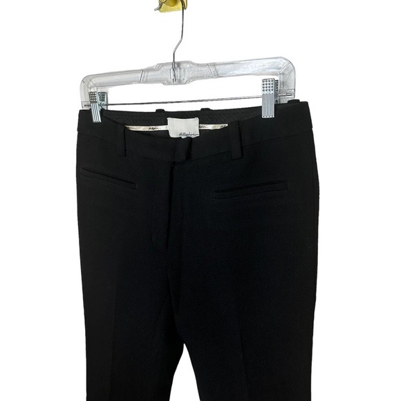 3.1 Phillips Pants Womens Lim Virgin Wool Silk Lined Tall Straight Leg Black 4 - Picture 9 of 11